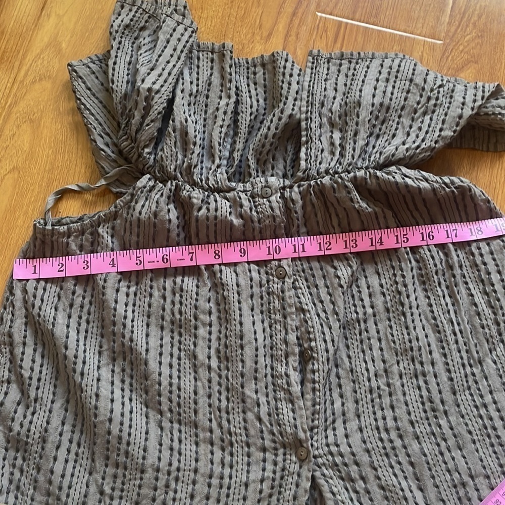 WOMENS O’Neill off the shoulder top BROWN SIZE L Large​​​​​​​​​ - Picture 9 of 11